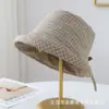 Sombrero de Pescador a Cuadros Estilo Coreano 2026 Sombrero de Sol para Protección Solar de Verano Sombrero de Cubo Versátil para Adelgazar la Cara Sombrero Casual Plegable