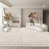 Alfombra de sala de estar transfronteriza de imitación de cachemira, alfombra de piso de dormitorio, alfombra gruesa de pasillo grande, alfombra de mesa de centro estilo ins, manta de cabecera