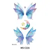 Nueva Pegatina Facial de Mariposa Estrella de Colores con Brillo Tatuaje Temporal para Fiesta Evento Escenario Niños Pegatina Facial Degradada