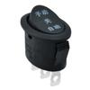 Kcd1 Interruptor Eléctrico Basculante Ovalado Negro de 3 Pines y 3 Velocidades en Forma de Barco Impresión Apagado Automático Manual Certificado ETL de EE. UU.