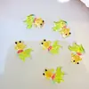 Novas Decorações de Arte para Unhas Peixinhos Coloridos Gelo-Claro, Versáteis e Fofas Acessórios de Resina Koi da Sorte 3D para Unhas