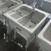 Lavabo de Mármol para Lavandería con Tabla de Lavar, Lavabo Integrado de Piedra de Cuarzo para Lavandería, Lavabo Elevado para Lavandería Interior y Exterior, Engrosado