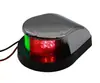 E011072 Luz de Señalización de Navegación Indicadora para Yates Marinos Carcasa de Aleación de Zinc Luz de Proa Roja + Verde