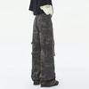 2025 Nuevos Jeans Camuflados de Primavera y Verano Casuales y Más Fáciles de Combinar Estilo Hong Kong para Hombre Moda Tendencia Hip-Hop Pantalones de Calle