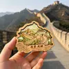 Imanes para Refrigerador de la Ciudad de Beijing Nuevos Imanes Metálicos para Refrigerador Decoraciones Culturales y Creativas en Stock Souvenirs de Viaje Creativos