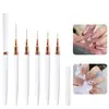 Caneta para Manicure Haste de Sândalo com Tampa Caneta Pintada Caneta Embossada Kit de Manicure Caneta para Fototerapia Caneta para Borrar Caneta Funcional Caneta Degradê