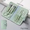Set Completo de Herramientas para Manicura, Set Profesional para Principiantes, Set de 7 Piezas, Cortaúñas de Acero al Carbono, Set de Belleza para el Hogar, Material de Acero al Carbono