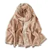 Bufanda Cálida Nueva Color Caqui para Otoño e Invierno para Mujer, Bufanda Chal de Doble Uso para Aire Acondicionado, Bufanda de Cuello de Moda de Cachemira Sintética para Estudiante