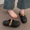 Sandálias Perfuradas Florais Birkenstock para Mulheres, Novo Modelo Verão 2026, Chinelos Mary Jane Respiráveis Antiderrapantes para Uso Externo para Mulheres