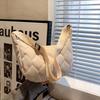 Bolso de Hombro Acolchado Personalizado de Nuevo Estilo para Niñas, Bolso Cruzado de Tela de Algodón Moderno y Sencillo, Bolso Líquido Coreano de Moda