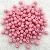 Material para Fazer Bijuterias Artesanais Infantis Contas Redondas Foscas Acrílicas Cor Macaron Pulseira Contas para Pulseira Contas Soltas