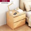 Mesita de noche Personalizada Simple Moderna para Dormitorio Gabinete de Almacenamiento para el Hogar Económica Multifuncional Mesita de Noche con Almacenamiento