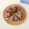 Novo Scrunchie de Tecido Europeu e Americano Mais Vendido, Acessório de Cabelo para Mulheres, Cor Sólida Simples Versátil, Elástico de Cabelo Atacado