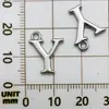 Joias transfronteiriças 26 K branco banhado a ouro pingente de letra pingente joias DIY brincos acessórios de colar saco de material artesanal
