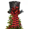 Novo Chapéu de Natal Chapéu de Copa de Árvore de Natal Decoração de Natal Enfeites de Copa de Árvore Chapéu Jazz Dobrável Pingente