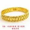 Moeda Europeia Banho de Cobre Ouro de Areia Vietnamita Pulseira Masculina Edição Larga Corrente de Relógio Personalizada Joias Novas de Longo Prazo Joias