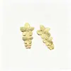 Aretes Metálicos Texturizados Retro Personalizados con Varios Estilos a Elegir, Estilo Ligero y Maduro, Aretes Sencillos para el Día a Día al por Mayor