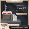 Máquina de marcação a laser UV UV desktop escultura em folha roxa de vidro acrílico máquina de gravação de cristal impressão 3D