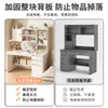 Tocador simple para habitación de niñas, estilo INS color crema, tocador de maquillaje de gran capacidad, escritorio integrado con estantería para estudiantes