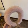 Faixa de Cabelo de Pelúcia de Outono e Inverno para Mulheres Coreana Nova Versátil de Aba Larga Acessórios de Cabelo Elegante para Lavar o Rosto Touca Espessa