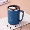 Taza de acero inoxidable 304 transfronteriza, taza de vacío de doble pared, taza de café práctica para oficina con asa, taza de té, regalo