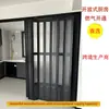 Puerta plegable de UPVC transfronteriza para cocinas abiertas, conexión de gas, instalación sin taladro, personalizable para centros comerciales y divisiones de tiendas
