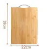 Tábua de corte de bambu espessa para uso doméstico, dupla face, adequada para cortar frutas, pode ser usada como tábua de cortar de bambu e para abrir massa.