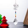 Serie Árbol de la Vida 3D Color Ab Hoja de Arce Luz Decoración Bola Atrapasoles Colgante Arcoíris Adorno Colgante DIY Cortina de Cuentas Cristal