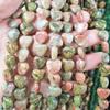 Nuevas cuentas sueltas de piedra natural en forma de corazón hechas a mano, pulsera, collar, pendientes, suéter, cadena, accesorios de joyería al por mayor