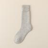 Meias de lã novas de inverno Meias de terry grossas masculinas Meias de toalha grossas Meias de comprimento médio alongadas Meias masculinas quentes com cordão