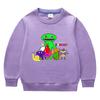 Suéter de cuello redondo de manga larga para niños y niñas, ropa de estilo coreano con dibujos animados de primavera y otoño de 2023, de algodón, para bebés, pequeños y medianos.