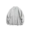 Outono e Inverno Undrest Tricô Simples Retrô Estilo Igual Masculino e Feminino Jaqueta Cardigan de Tricô Gola Alta Tricô Ms12
