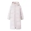 Abrigo Largo de Algodón Grueso Holgado Estilo Coreano por Encima de la Rodilla para Mujer, Nueva Chaqueta de Invierno 2026