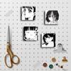 70 blanco y negro chicas japonesas diario difuso cuenta de mano pegatina material decoración guapo cuaderno pegatina pequeña linda cuenta de mano