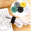 Organizador de cabos de dados autoadesivo com tira de velcro de nylon, organizador de cabos, abraçadeira para cabos de computador, tira de fixação para cabos de carregamento