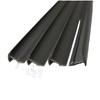 Tira de plástico PP preta à prova de mosquitos janela tela cartão tira fivela PP material PVC ABS perfil plástico perfil extrudado