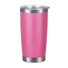 Caneca de Carro 20oz Aço Inoxidável 304 para Veículo Manter Gelo Copo de Cerveja Sublimação Térmica Impressão de Logo Revestimento em Pó Copo Térmico Personalizado
