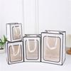 Bolsa Tote Transparente con Ventana, Bolsa de Regalo de Flores, Bolsa de Regalo con Ventana para el Día de la Madre, Bolsa de Papel para Ventas, Bolsa de Regalo de Souvenir