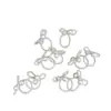 Joyería Coreana Niños Banda de Goma Plateada con Lazo Banda para el Cabello Anillo para el Pulgar de Perla Diadema Trenzada Cuerda para el Cabello de Bebé