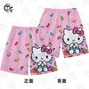 Pantalones Casuales de Dibujos Animados Lindos Kt Hello Kitty de Venta Caliente Transfronteriza Estampado 3D Versátiles Modernos Ajustados Cinco Cuartos