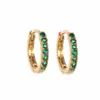 Pendientes Clásicos de Diamante de Color Más Vendidos en Amazon Transfronterizos Europeos y Americanos, Pendientes y Accesorios Elegantes de Alta Gama