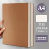 Caderno de linha horizontal caderno de couro genuíno caderno super grosso B5 caderno de papel couro de vaca caderno espessado A4 grade simples ampliada exame de pós-graduação A5