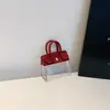 Linda Bolsa Colgante Transparente para Llave de Coche 2026 Mini Bolsita Porta Llaves Exquisita Cubierta para Bolso