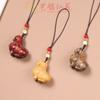 Yiming Xianyuan Palosanto Caballo del Zodiaco Colgante Cadena para Teléfono Móvil Caballo Tang Accesorios DIY Accesorios Colgante Caballo Sándalo Joyería
