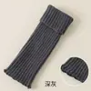 Meias de tricô folgadas para outono e inverno para mulheres, aquecedores de panturrilha grossos com listras verticais estilo JK japonês, combinados com botas de neve para um efeito emagrecedor