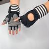 Guantes de medio dedo para exteriores, guantes de fitness para hombre, guantes de malla transpirables para ciclismo al aire libre, guantes deportivos para mujer