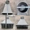 Calha de chuva de ferro fundido com saída lateral tipo 87 entrada lateral ralo de platibanda boca redonda boca quadrada saída lateral ralo de piso funil passante na parede