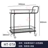 Carrito de Comedor Comercial KTV de Hotel de Tres Niveles de Acero Inoxidable y Vidrio Carrito para Bebidas Carrito de Entrega de Comida para Salones Privados de Restaurante Carrito de Mano para Pasteles