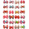 Accesorios para Pelo de Mascota en Stock Día de San Valentín Flor Rizada Pinza para el Pelo Colgante de Corazón de Amor 3D Lazo Fábrica de Origen