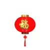 Festival de Primavera linterna roja LED para exteriores linterna de calabaza de cera comprimida redonda serie de plástico PVC linterna pequeña decoraciones colgantes